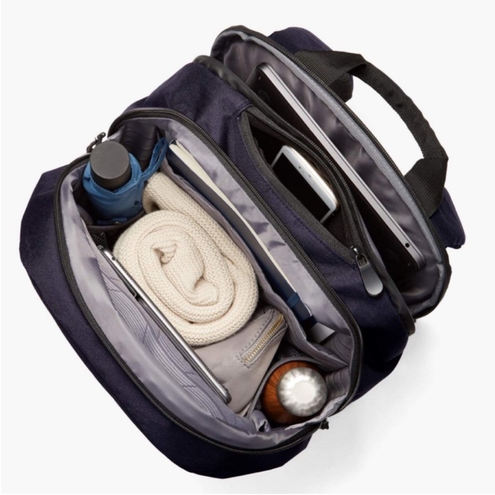 NEW LO & SONS Hanover 2 Travel Backpack in Blue - Lightweight W/ Stash Pockets - Picture 6 of 16